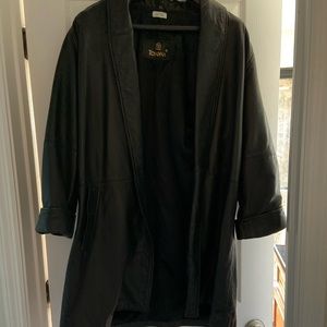 Black leather jacket